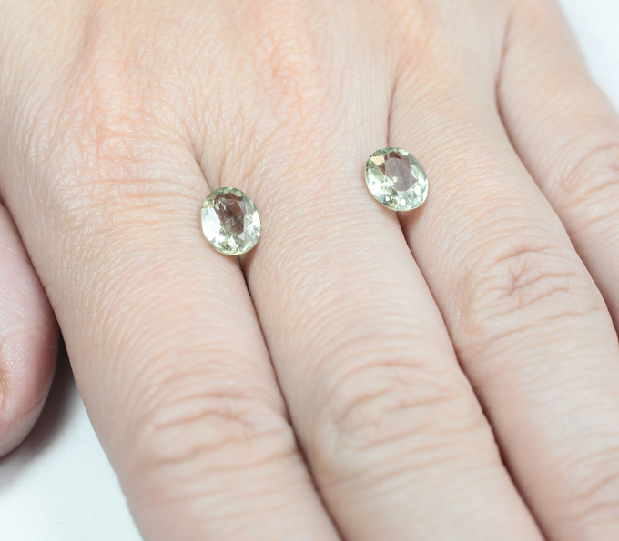 Пара диаспоров 2,86 карата