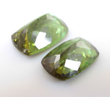 Пара зеленых апатитов 5,81 карата