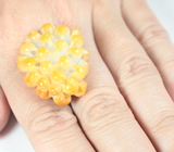 Крупный резной желтый нефрит 67,55 карата