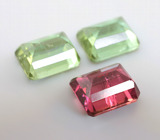 Open color grade! Набор из 3 турмалинов 8,73 карата