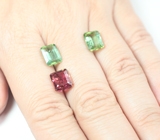 Open color grade! Набор из 3 турмалинов 8,73 карата