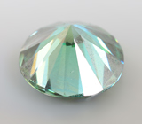 Голубовато-зеленый муассанит 1,31 карата