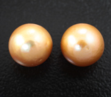 Серьги с бронзово-золотистым жемчугом 7,87 карата Серебро 925