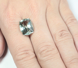 Чистейший платиново-зеленый аметист авторской огранки 9 карат