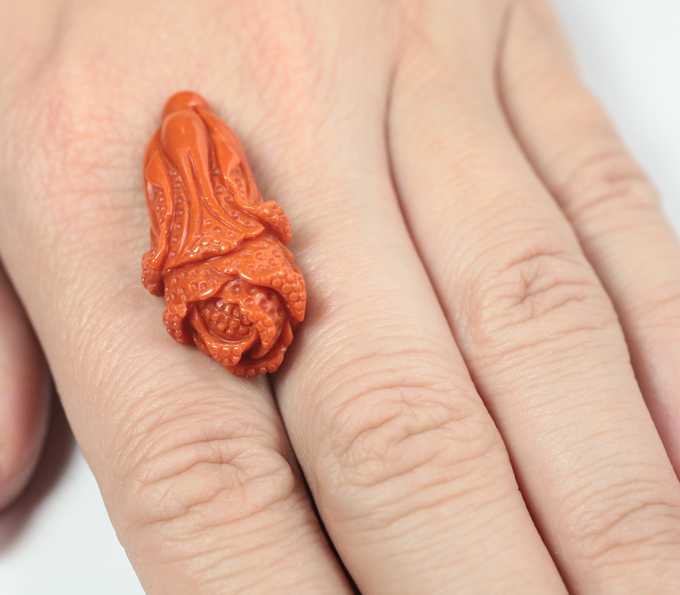 Резной агат 28,79 карата