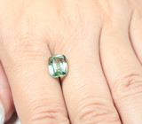 Open color grade! Голубовато-зеленый турмалин 3,94 карата