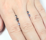 Набор из 5 редких гранатов с александритовым эффектом 1,31 карата