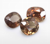 Крупный набор из 3 гранатов со сменой цвета 7,41 карата