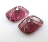 Пара пурпурно-красных шпинелей 2,59 карата