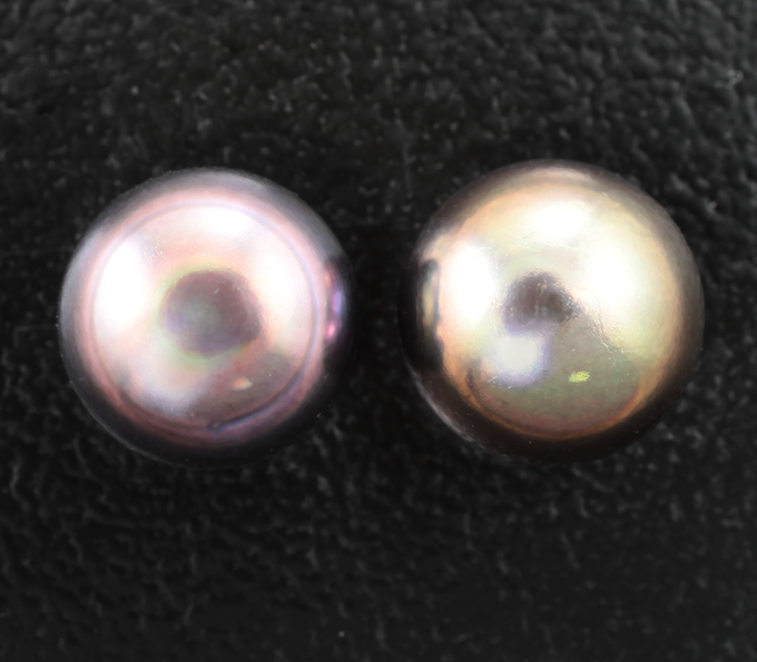 Подвесы для серег с цветным морским жемчугом 5,18 карата