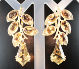 Серьги с диаспорами 15,11 карата, андалузитами 7,02 карата и бриллиантами