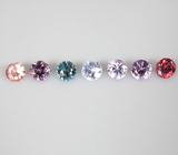 Кольцо с разноцветными шпинелями 3,55 карата Серебро 925