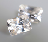 Пара бесцветных цирконов высокой чистоты 3,08 карата