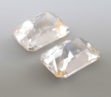 Пара бесцветных цирконов высокой чистоты 3,08 карата