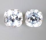 Пара чистейших бесцветных цирконов 4,16 карата