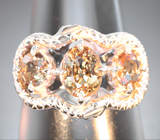 Кольцо с гранатами со сменой цвета 2,05 карата Серебро 925