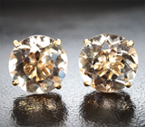 Пусеты с топазами 8,31 карата