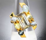 Комплект с диаспорами 9,52 карата и хризобериллами 13,03 карата Серебро 925