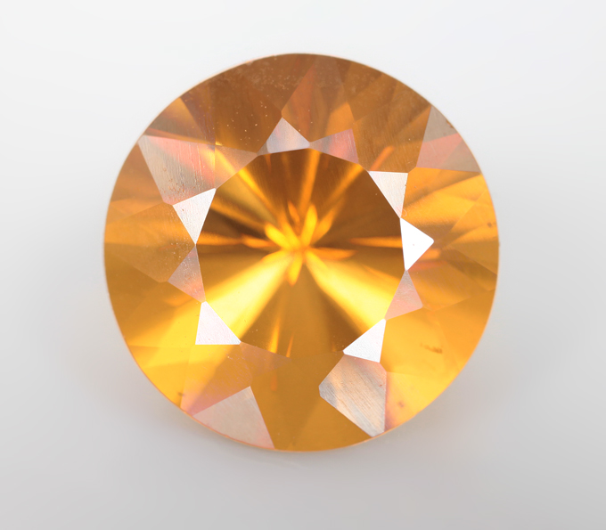 Цитрин авторской огранки 3,41 карата