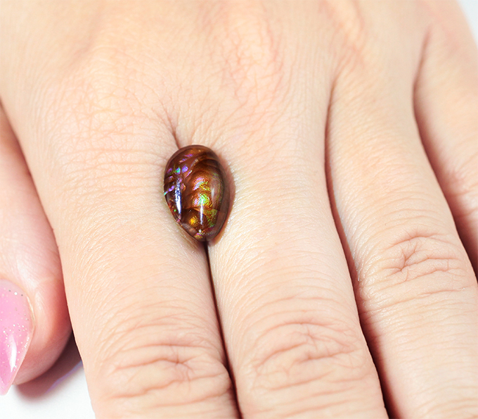 Мексиканский огненный агат 3,78 карата