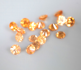 Набор из 18 спессартинов гранатов 2,53 карата