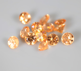 Набор из 13 спессартинов гранатов 2,18 карата