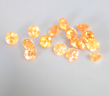 Набор из 16 спессартинов гранатов 3,06 карата