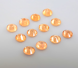 Набор из 12 спессартинов гранатов 2,11 карата