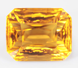Чистейший крупный яркий цитрин лазерной огранки 19,59 карата