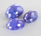 Крупный! Набор из 3 танзанитов 42,69 карата