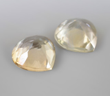 Пара желтых цоизитов 1,57 карата