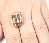 Без облагораживания! Крупный империал топаз высокой чистоты 34,45 карата