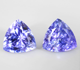Серьги с танзанитами 5,94 карата
