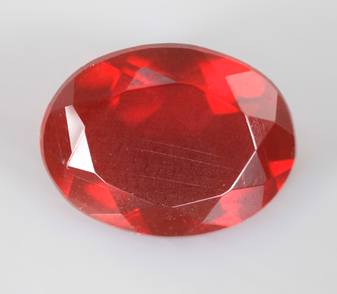 Мексиканский ограненный "огненный" опал 1,16 карата