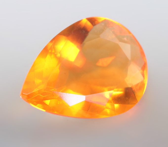 Мексиканский ограненный "огненный" опал 1,33 карата