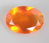 Мексиканский ограненный "огненный" опал 0,7 карата