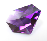 Чистейший крупный уругвайский аметист авторской огранки 30,3 карата