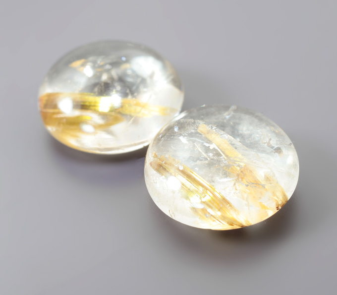 Пара рутилового кварца 13,1 карата