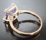 Кольцо с лавандовым аметистом 4,97 карата Золото