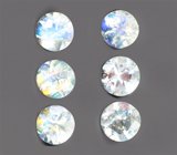 Набор из 6 ограненных лунных камней 2,75 карата