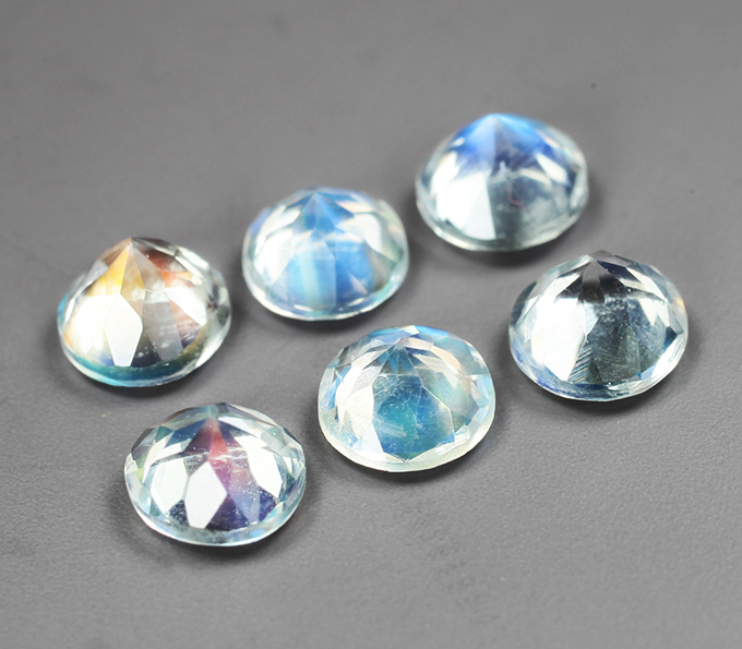 Набор из 6 ограненных лунных камней 2,73 карата