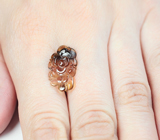 Резной полихромный турмалин 3,99 карата