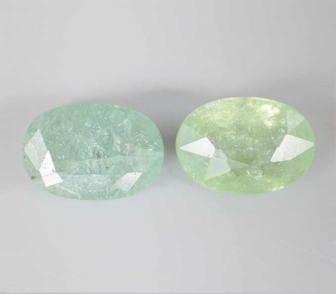 Пара редких медьсодержащих турмалинов 2,62 карата