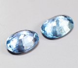 Редкая пара синих шпинелей 0,93 карата