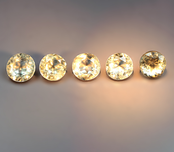 Набор из 5 диаспоров 1 карат