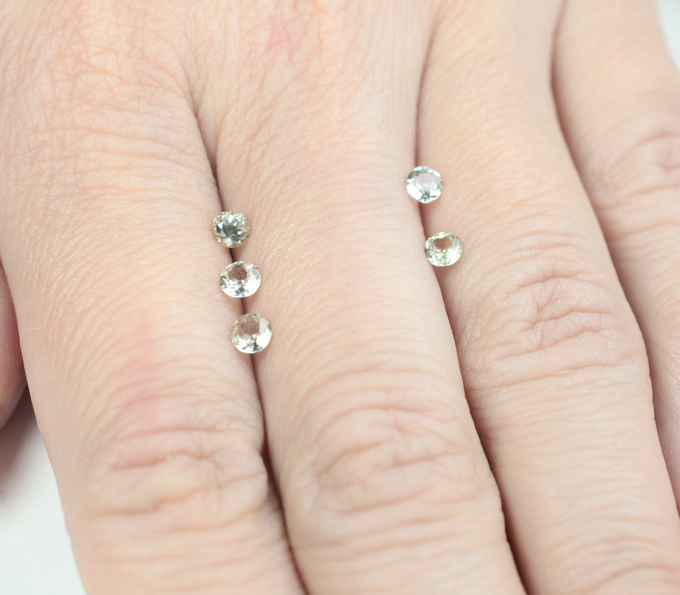 Набор из 5 диаспоров 1 карат