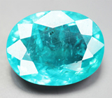 Топовый цвет! "Неоновый" апатит 4,9 карата