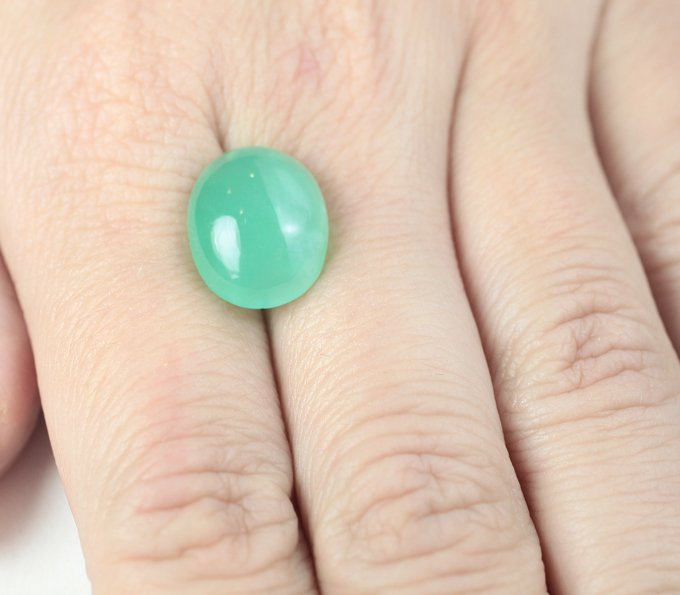 Хризопраз 7,41 карата