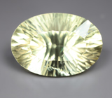 Чистейший крупный лимонный цитрин лазерной огранки 39,21 карата