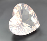 Крупный! Чистейший розовый кварц лазерной огранки 56,07 карата